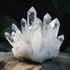 350G Natural Raw Clear Quartz Geode Cluster White Crystal Home Decor Reiki Gifts picture