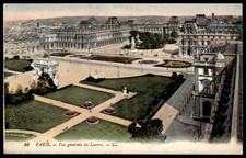 Vintage Paris Louvre Palace Tuileries Garden Arc de Triomphe du Carrousel picture