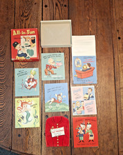 Vintage Fun in Action 8 Greeting Cards Original to the Box- 3D Movable Pop Out picture