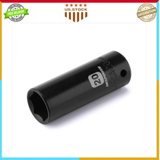 MIXPOWER 1/2 Inch Drive Deep Impact Socket 20mm Metric 6 Point CR-V Steel picture