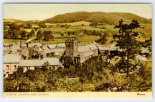 Corwen Denbighshire Wales UK Postcard General View St Mael & St Sulien Promise picture