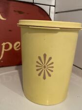 Vintage Tupperware Yellow Canister 6.25” picture