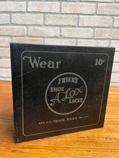 Vintage 1930s Frier's Alox Shoe Laces Store Advertising Display Cabinet 4-Drawer picture
