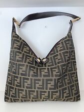 Vintage Fendi Bag Zucca FF Logo Monogram Double Zipper Purse picture