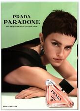 2022 Prada Paradoxe Print Ad, Emma Watson Short Hair Refillable Fragrance Bottle picture