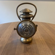 Antique 1909 Solar 204 Brass Side lamp Lantern Model T Automobile Carriage Light picture