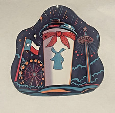 Dutch Bros Texas State Fair Sticker Rare Coffee Cup Texas Flag Ferris Wheel 9/25 picture