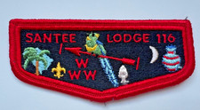 Santee Lodge 116 S6a Flap Light PB Pee Dee Area SC OA Order of the Arrow picture