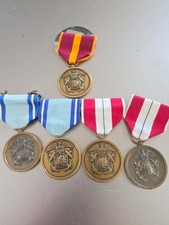5 US Coast Geodetic Survey Medals Good Conduct Meritorious Service Lot NOAA picture