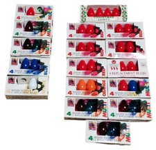 VTG 1990's C7 Replacement Christmas Light Bulbs, Multiple Colors LOT 17 - READ picture