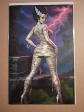 Bride of Frankenstein SEXY Cool Comics Pin-up Queens Virgin comic book LTD 100 picture
