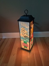Vintage Heileman's Special Export Beer Lighted 3 Sided Sign Nautical Ships Water picture