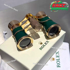 ROLEX Green Gold Trim Lacquer Engraved Opera Binoculars AD VIP Gift picture