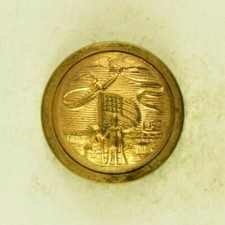 1870s-1890s Iowa Staff Officer Uniform Button Original G8T picture