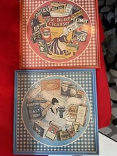 2 VINTAGE Framed 1973 Ad- Tique Pictures picture