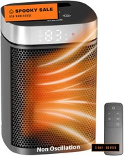 Small Portable Space Heater for Indoor Use - 1500W PTC Electric Heater with Ther picture