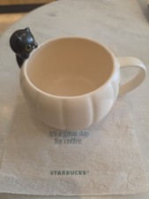 FRESH & NEW Starbucks Authentic Halloween Mug Black Cat 2026 Limited Edition. picture