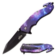 Master USA A/O Folding Knife Galaxy Print ABS Handle Stainless Blade MUA112GSK picture
