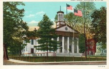 Courthouse Newburgh NY Linen Postcard C1940 Unused picture