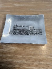 Vintage Wendell August Forge Hammered Aluminum Tray Locomotive No 999 Train picture