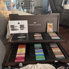 Faber-Castell Pitt Artist Pens Wood Case Gift Set 1 Count (Pack of 1), Multi picture