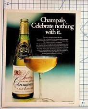 1969 Champale Malt Liquor Ad Vintage Magazine Print Ephemera Trenton NJ picture