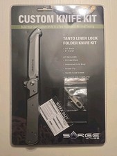 NEW NIB Sarge Tanto Liner Lock Folder Knife KIT for Hunting & Fishing - 8
