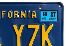 1987 California License Plate Sticker, YOM, CA, DMV, Registration picture