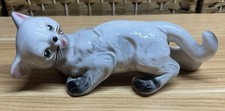 Vtg 10” MCM Wall Climbing Cat Ceramic Hanging gray  Kitten  Camark Style picture