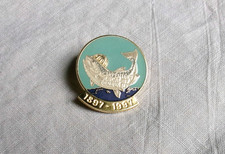 Vintage Pin Carpenters Union Local 187 Geneva NY 100 Year Anniversary 1897-1997 picture