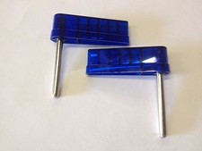 Bally Williams Data East Pinball Machine Dark Blue Translucent Flippers Set of 2 picture