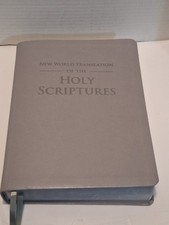 New World Translation of the Holy Scriptures Grey Leather - Great Condition picture