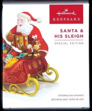 Hallmark 2026 Santa & His Sleigh Signing Piece Special Ed Signed Visker Johnson picture