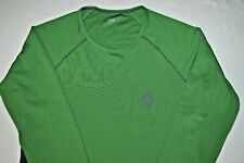Hewlett Packard HP Green Gray Womens Activewear Base Layer Shirt M alo Cool Fit picture