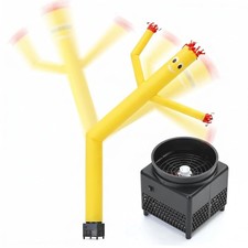 6ft Yellow Inflatable Waving Tube Man with Blower picture