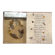 Roman Christ's Story Beaded Bracelet Christian-Themed Charms Collectible Jewelry picture