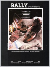 Bally of Switzerland Shoes Briefcase Abercrombie Clock 1988 Print Ad picture