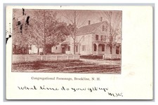 Brookline NH Congregational Parsonage Posted 1906 Private Mailing Card Postcard picture