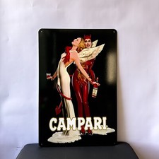 Vintage Campari Angel & Devil Duality Heavy Metal Sign (60x40 cm) picture