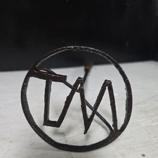 Antique Branding Iron for Cattle Cowboy Ranch Farm Hand Forged MT Vintage Nice picture