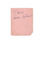 ANDRE KOSTELANETZ CONDUCTOR  AUTOGRAPH JOHNNY GEE AUTOGRAPH ON ALBUM PAGE picture