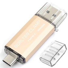128GB USB Type-C Flash Drive 3.0 Dual Drive, BorlterClamp USB C Memory Stick ... picture