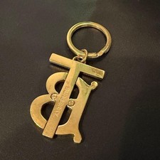 Burberry Gold TB Charm Keychain Women’s Used 9cm Accessories picture