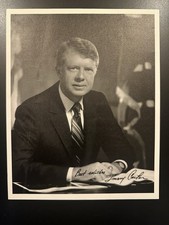 Jimmy Carter Signed 8x10 Photo Autographed 1972 Early Governor Full Signature picture