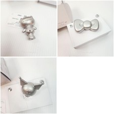 STAUB x Hello Kitty Kuromi Knob Set of 3 Character Ribbon Bow Stainless Sanrio picture