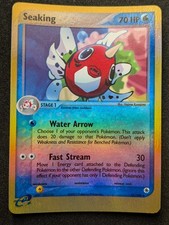 Seaking 21/109 Rare Ruby & Sapphire Pokemon Reverse Holo LP Reverse Holo picture