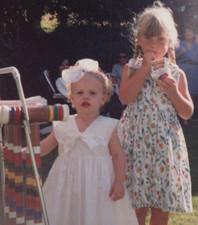 1990s Girls Friends Children Outdoor Party Eating Candy Childhood Portrait picture