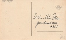 Vintage postcard of Stuka signed on reverse by Oberst Hans-Ulrich Rudel picture