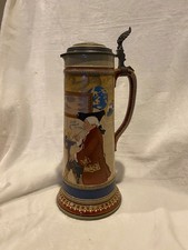 Rare Antique 1903 Mettlach 2751 Heinrich Schlitt 2.5L Master Beer Stein V&B picture
