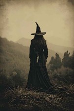 Vintage Appalachian Mountain Witch Photo Dark Folklore Gothic Woman Print 4x6 picture